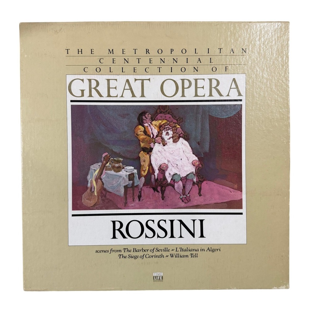 Time Life Great Opera Rossini 4 LP Box Set Metropolitan Centennial Collection